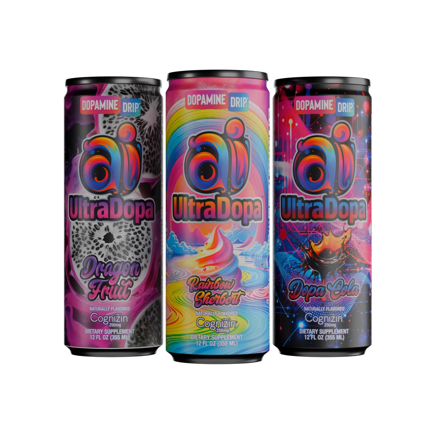Ai UltraDopa™ Variety Pack v2 | Sugar-Free Nootropic Energy Drink Sampler