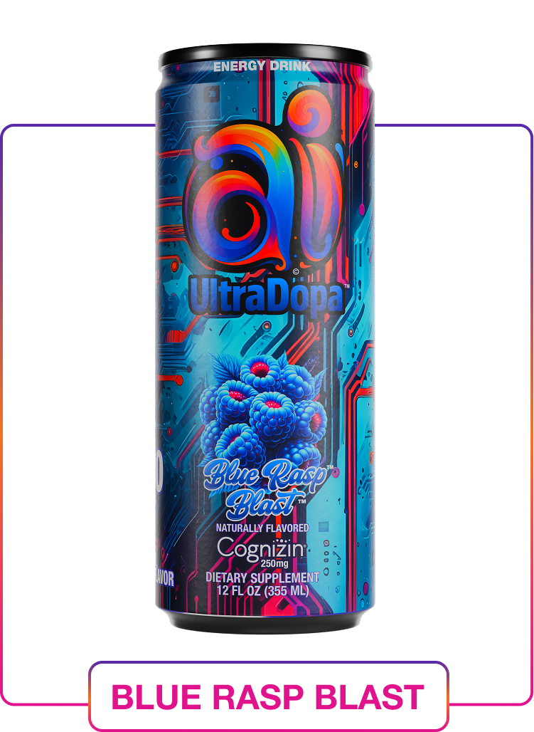 Ai Energy Drink Ai UltraDopa | Zero Sugar Nootropic Energy + Cognizin®