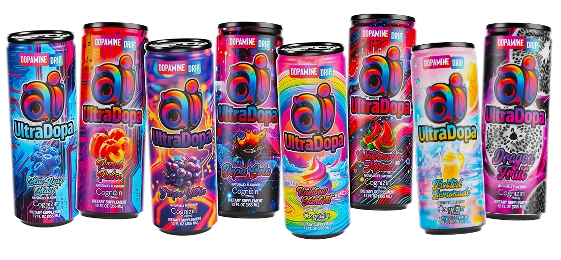 Ai UltraDopa™ by Ai Energy - the Next-Gen Energy Drink designed for Motivation, Mood, Focus and NeuroPerformance™