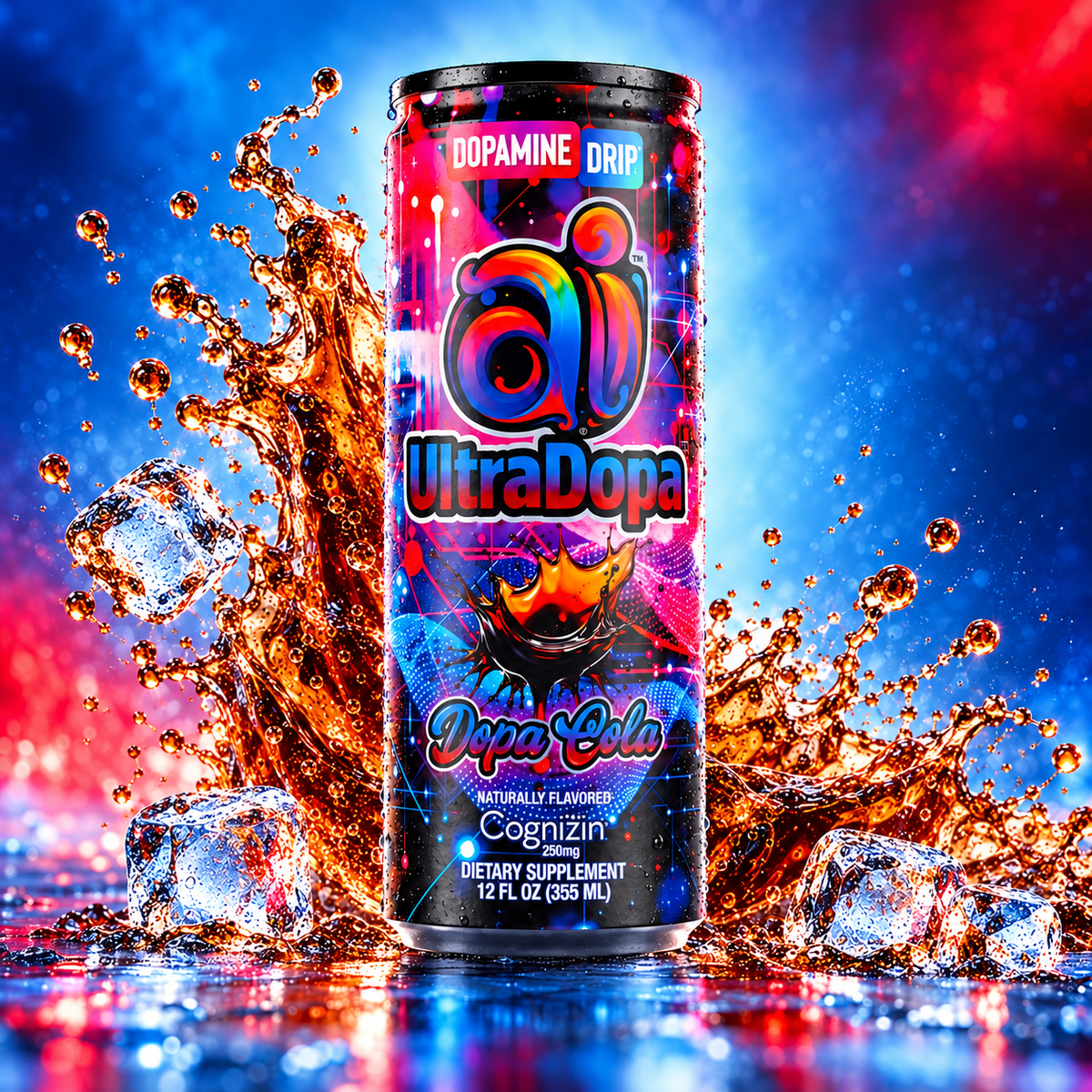 Ai UltraDopa™ Dopa Cola | Sugar-Free Nootropic Cola Energy Drink