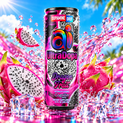 Ai UltraDopa™ Dragon Fruit | Sugar-Free Nootropic Energy Drink