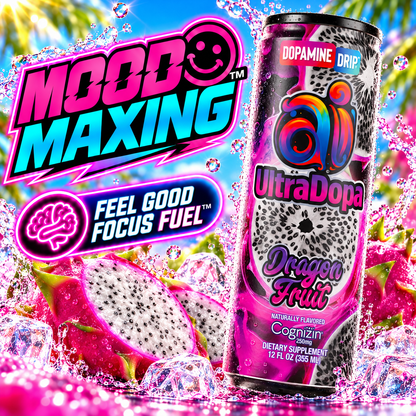 Ai UltraDopa™ Dragon Fruit | Sugar-Free Nootropic Energy Drink