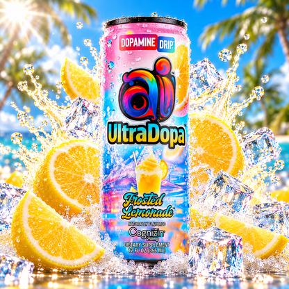 Ai UltraDopa™ Frosted Lemonade | Sugar-Free Nootropic Energy Drink