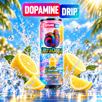 Ai UltraDopa™ Frosted Lemonade | Sugar-Free Nootropic Energy Drink