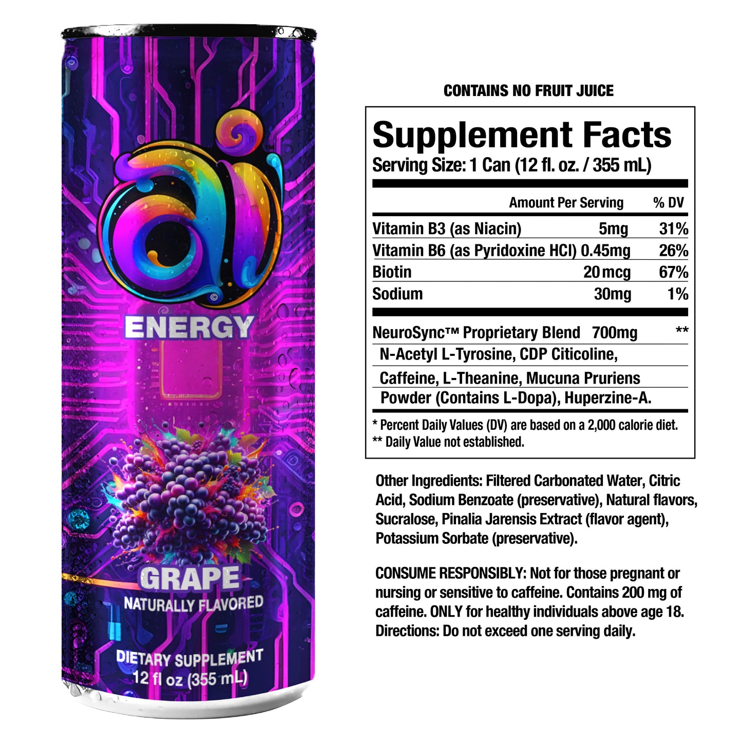 Ai Energy Drink VARIETY 12 PACK