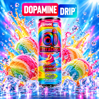 Ai UltraDopa™ Rainbow Sherbert | Sugar-Free Rainbow Sherbet Nootropic Energy Drink